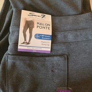 Seven7 4-WAY STRETCH PULL ON PONTE PANT - size XXL